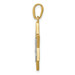 14K Yellow Gold Two-tone Solid Open-back Meshed Star of David Charm - (A84-269) 14K Yellow Gold Two-tone Solid Open-back Meshed Star of David Charm - (A84-269)