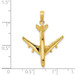 14K Yellow Gold 3-D Jet Pendant - (A84-460) 14K Yellow Gold 3-D Jet Pendant - (A84-460)