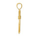 14K Yellow Gold Whale Tail Hook Pendant - (A84-469) 14K Yellow Gold Whale Tail Hook Pendant - (A84-469)