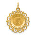 14K Yellow Gold Our Lady of Sorrows Medal Pendant 19mm width - (A84-549) 14K Yellow Gold Our Lady of Sorrows Medal Pendant 19mm width - (A84-549)