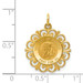 14K Yellow Gold Our Lady of Sorrows Medal Pendant 19mm width - (A84-549) 14K Yellow Gold Our Lady of Sorrows Medal Pendant 19mm width - (A84-549)