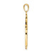14K Yellow Gold Polished Solid Cross Pendant - (A84-594) 14K Yellow Gold Polished Solid Cross Pendant - (A84-594)