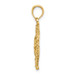 14K Yellow Gold Textured Sand Dollar Charm Pendant - (A92-371) 14K Yellow Gold Textured Sand Dollar Charm Pendant - (A92-371)