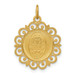 14K Yellow Gold Miraculous Medal Charm 19mm width - (B11-313) 14K Yellow Gold Miraculous Medal Charm 19mm width - (B11-313)