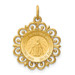 14K Yellow Gold Miraculous Medal Charm 19mm width - (B11-313) 14K Yellow Gold Miraculous Medal Charm 19mm width - (B11-313)