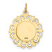 14K Yellow Gold Saint Christopher Medal Charm 19mm width - (B11-405) 14K Yellow Gold Saint Christopher Medal Charm 19mm width - (B11-405)