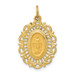 14K Yellow Gold Miraculous Medal Charm 11mm width - (B11-418) 14K Yellow Gold Miraculous Medal Charm 11mm width - (B11-418)