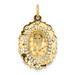 14K Yellow Gold Miraculous Medal Charm 11mm width - (B11-418) 14K Yellow Gold Miraculous Medal Charm 11mm width - (B11-418)