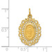 14K Yellow Gold Miraculous Medal Charm 11mm width - (B11-418) 14K Yellow Gold Miraculous Medal Charm 11mm width - (B11-418)