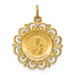 14K Yellow Gold Matka Boska Medal Charm - (B11-544) 14K Yellow Gold Matka Boska Medal Charm - (B11-544)