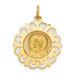 14K Yellow Gold Matka Boska Medal Charm - (B11-544) 14K Yellow Gold Matka Boska Medal Charm - (B11-544)