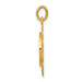 14K Yellow Gold Our Lady of Lourdes Medal Pendant 19mm width - (B11-626) 14K Yellow Gold Our Lady of Lourdes Medal Pendant 19mm width - (B11-626)