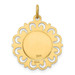 14K Yellow Gold Our Lady of Mt. Carmel Medal Charm 19mm width - (B14-266) 14K Yellow Gold Our Lady of Mt. Carmel Medal Charm 19mm width - (B14-266)