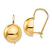 14K Yellow Gold 12mm Hollow Half Ball Earrings - (B41-960) 14K Yellow Gold 12mm Hollow Half Ball Earrings - (B41-960)