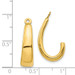 14K Yellow Gold J Hoop Earrings Jackets - (B43-907)
