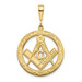 14K Yellow Gold Large Masonic Pendant - (A82-857) 14K Yellow Gold Large Masonic Pendant - (A82-857)