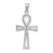 14K White Gold Ankh Cross Pendant - (A85-439) 14K White Gold Ankh Cross Pendant - (A85-439)