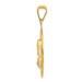 14K Yellow Gold Polished & Diamond-cut Sagrado Corazon Circle Pendant - (A85-638) 14K Yellow Gold Polished & Diamond-cut Sagrado Corazon Circle Pendant - (A85-638)