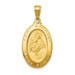 14K Yellow Gold Saint Anthony Oval Medal Pendant - (A85-835) 14K Yellow Gold Saint Anthony Oval Medal Pendant - (A85-835)