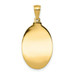 14K Yellow Gold Saint Anthony Oval Medal Pendant - (A85-835) 14K Yellow Gold Saint Anthony Oval Medal Pendant - (A85-835)