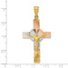 14K Yellow Gold and Rhodium Iona Crucifix Cross Pendant - (A85-849) 14K Yellow Gold and Rhodium Iona Crucifix Cross Pendant - (A85-849)