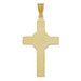 14K Yellow Gold and Rhodium Iona Crucifix Cross Pendant - (A85-849) 14K Yellow Gold and Rhodium Iona Crucifix Cross Pendant - (A85-849)