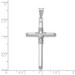 14k White Gold Polished Tube Cross Pendant - (A86-200) 14k White Gold Polished Tube Cross Pendant - (A86-200)