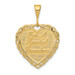 14K Yellow Gold Reversible For A Special Grandma Pendant - (A86-727)