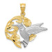 14K Two-tone Gold Hummingbird Charm - (A86-949) 14K Two-tone Gold Hummingbird Charm - (A86-949)