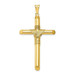 14k Yellow Gold Polished Tube Cross Pendant - (A87-225) 14k Yellow Gold Polished Tube Cross Pendant - (A87-225)