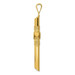 14k Yellow Gold Polished Tube Cross Pendant - (A87-225) 14k Yellow Gold Polished Tube Cross Pendant - (A87-225)