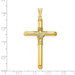 14k Yellow Gold Polished Tube Cross Pendant - (A87-225) 14k Yellow Gold Polished Tube Cross Pendant - (A87-225)