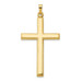 14K Yellow Gold Hollow Cross Pendant 44mm length - (B11-208) 14K Yellow Gold Hollow Cross Pendant 44mm length - (B11-208)