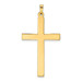 14K Yellow Gold Hollow Cross Pendant 44mm length - (B11-208) 14K Yellow Gold Hollow Cross Pendant 44mm length - (B11-208)