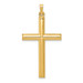 14K Yellow Gold Hollow Cross Pendant 40mm length - (B11-574) 14K Yellow Gold Hollow Cross Pendant 40mm length - (B11-574)