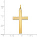 14K Yellow Gold Laser Designed Cross Pendant 39mm length - (B11-717) 14K Yellow Gold Laser Designed Cross Pendant 39mm length - (B11-717)