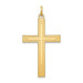 14K Yellow Gold Laser Designed Cross Pendant 39mm length - (B11-717) 14K Yellow Gold Laser Designed Cross Pendant 39mm length - (B11-717)