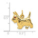 14K Yellow Gold Scottie Dog Charm - (A82-476)