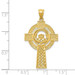 14K Yellow Gold Celtic Claddagh Cross Pendant - (A83-356) 14K Yellow Gold Celtic Claddagh Cross Pendant - (A83-356)