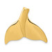 14K Yellow Gold Whale Tail Slide - (A85-219) 14K Yellow Gold Whale Tail Slide - (A85-219)