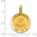 14K Yellow Gold Saint Anthony Medal Pendant - (A97-980) 14K Yellow Gold Saint Anthony Medal Pendant - (A97-980)