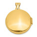 14K Yellow Gold 20mm Round Plain Domed Locket 28x21mm - (A99-892)