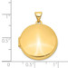 14K Yellow Gold 20mm Round Plain Domed Locket 28x21mm - (A99-892)