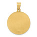 14K Yellow Gold Polished and Satin St. Patrick Medal Pendant 23mm width - (B11-162)