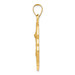 14K Yellow Gold Polished and Satin St. Michael Badge Medal Pendant 21mm width - (B11-481) 14K Yellow Gold Polished and Satin St. Michael Badge Medal Pendant 21mm width - (B11-481)