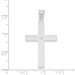 14K White Gold Diamond 34x21mm Cross Pendant - (B11-700) 14K White Gold Diamond 34x21mm Cross Pendant - (B11-700)