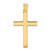 14K Yellow Gold Polished Cross Pendant 42mm length - (B14-284) 14K Yellow Gold Polished Cross Pendant 42mm length - (B14-284)