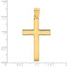 14K Yellow Gold Polished Cross Pendant 42mm length - (B14-284) 14K Yellow Gold Polished Cross Pendant 42mm length - (B14-284)