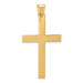 14K Yellow Gold Polished Cross Pendant 42mm length - (B14-284) 14K Yellow Gold Polished Cross Pendant 42mm length - (B14-284)