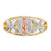 14k Two Tone Gold Polished Our Lady of Guadalupe Ring - Size: 7 - (B32-126)
